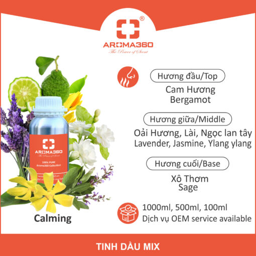 Tinh dầu mix Calming Aroma360