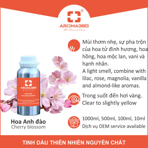 Tinh dầu hoa anh đào Aroma360