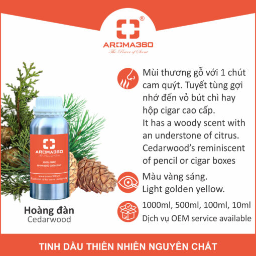 Tinh dầu Tuyết Tùng Aroma360